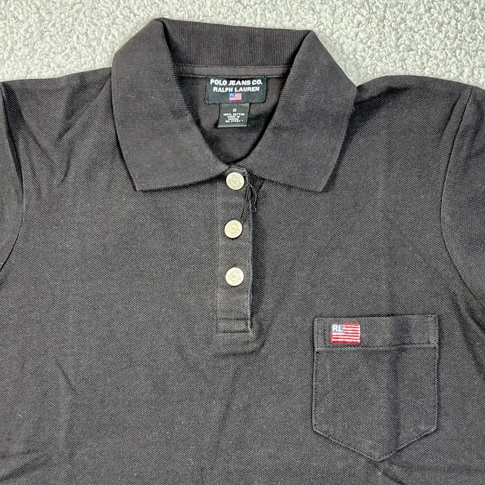 Polo Jeans Co Polo Shirt with‎ Pocket American Flag Y2K Women's S VTG NWT